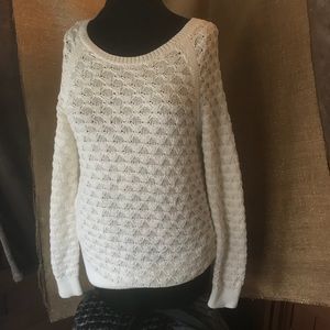Ann Taylor LOFT White Sweater